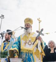 Με λαμπρότητα αγιάστηκαν τα νερά στην Αλεξανδρούπολη.