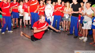 Η ομάδα της Ρωσίας των Special Olympics σε λάτιν πάρτυ στον Ορίζοντα.