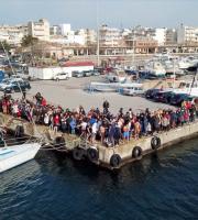 Ο Αγιασμός των υδάτων στο λιμάνι της Αλεξανδρούπολης