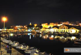 The magical port at night!