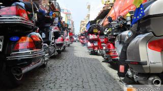 Η ΛΕΜΕ φιλοξένησε 45 μηχανές "Gold Wing" στην Αλεξανδρούπολη.