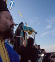 Ο Αγιασμός των υδάτων στο λιμάνι της Αλεξανδρούπολης