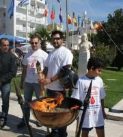 7η Πανελλήνια λαμπαδηδρομία εθελοντών αιμοδοτών στην Αλεξανδρούπολη.