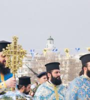 Με λαμπρότητα αγιάστηκαν τα νερά στην Αλεξανδρούπολη.