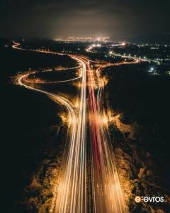 An image full of movement and light