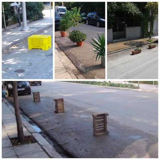 Η «κράτηση» μιας θέσης στάθμευσης στον δρόμο με καφάσια, κώνους ή άλλα εμπόδια είναι παράνομη, με τα πρόστιμα να ξεκινούν από 350 έως και 1500 ευρώ.
