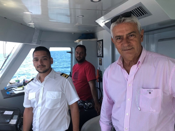 Με το ταχύπλοο "Ζέφυρος" ταξίδεψε ο βουλευτής Έβρου