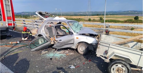 Κόμβος Αρδανίου: Θανατηφόρο τροχαίο με οδηγό που μπήκε στο αντίθετο ρεύμα (φωτο)