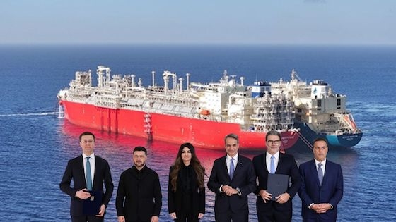 Υπεγράφη στο Μέγαρο Μαξίμου, παρουσία του Κυριάκου Μητσοτάκη και του Βολοντιμίρ Ζελένσκι, η ενεργειακή Συμφωνία για την μεταφορά LNG από την Ελλάδα στην Ουκρανία.
