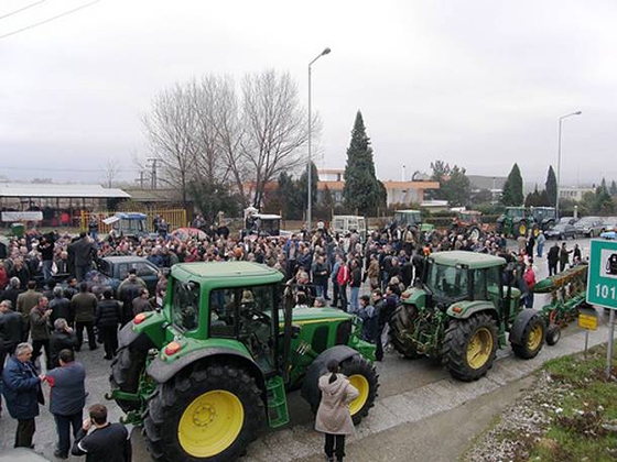 24ωρο κλείσιμο του Τελωνείου των Κήπων από τους αγρότες